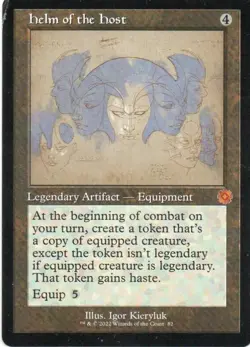 MTG: The Brothers' War: RFA: Schematic Helm of the Host: LP Condition - Image 1