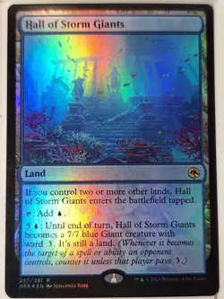 Hall of Storm Giants- FOIL Adventures in Forgotten Realm-Magic the Gathering MTG - Image 1