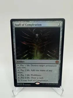 MTG Staff of Compleation FOIL - Phyrexia: All Will Be One #242 - Near Mint - Image 1