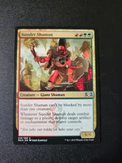 Sunder Shaman #210 (NM) Ravnica Allegiance RNA Magic MTG - Image 1