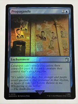MTG Universes Beyond: Doctor Who Propaganda Foil 0219 NM - Image 1