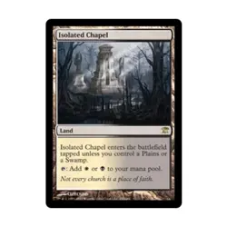 WOTC MtG Innistrad Isolated Chapel (R) (Foil) EX - Image 1