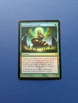 MTG Green Sun's Zenith: Mirrodin Besieged FOIL #81 - EX - Image 1
