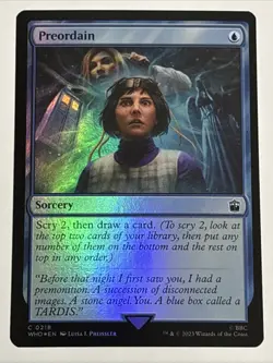 MTG Universes Beyond: Doctor Who Preordain Foil 0218 NM - Image 1