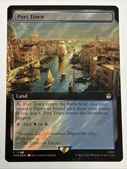 MTG Universes Beyond: Doctor Who Port Town Extended Art Surge Foil 1098 NM Rare - Image 1
