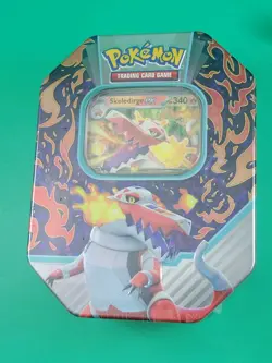 Pokemon TCG Paldea Partners Tin - 3 Different: Meowscarada Quaquaval Skeledirge - Image 3