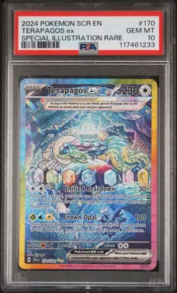 2024 Pokemon Stellar Crown Terapagos ex 170/142 Special Illustration Rare PSA 10 - Image 1