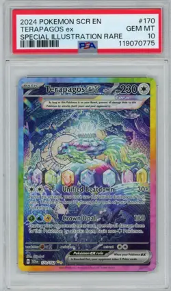 2024 Pokemon Stellar Crown Terapagos ex 170/142 Special Illustration Rare PSA 10 - Image 1
