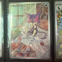 Pokemon White Flare Purrloin 136/086 Illustration Rare NM/M English - Image 1