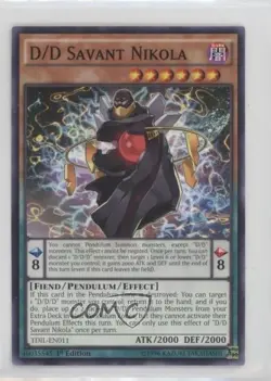 D/D Savant Nikola 1st Ed. YuGiOh The Dark Illusion #TDIL-EN011 0yj1 - Image 1
