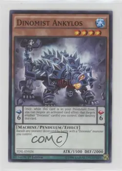 Dinomist Ankylos 1st Ed. YuGiOh The Dark Illusion #TDIL-EN026 0yj1 - Image 1