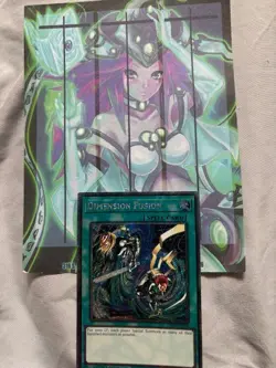 Yugioh 1x Dimension Fusion Platinum Secret RA03-EN136 Quarter Century 1st Ed NM - Image 1