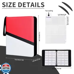 Zettokete Trading Card Binder 9 Pocket with 50 Removable Sleeves, 900 Pockets - Image 5