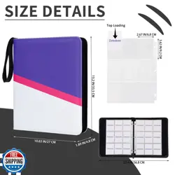 Zettokete Trading Card Binder 9 Pocket with 50 Removable Sleeves, 900 Pockets - Image 5