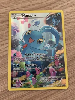 Manaphy XY113 Black Star Promo Full Art Pokemon Card XY Generations - Image 2