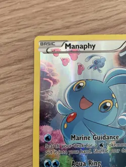 Manaphy XY113 Black Star Promo Full Art Pokemon Card XY Generations - Image 3