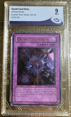 Yu-Gi-Oh, Crush Card Virus Dpkb 1st Collect Aura 9 - Image 1