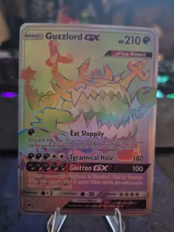 GUZZLORD GX 116/111 - RAINBOW SECRET RARE - CRIMSON INVASION 2017 CARD - Image 1