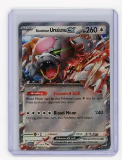 Bloodmoon Ursaluna ex 141/167 Double Rare Twilight Masquerade Pokemon Card NM - Image 1