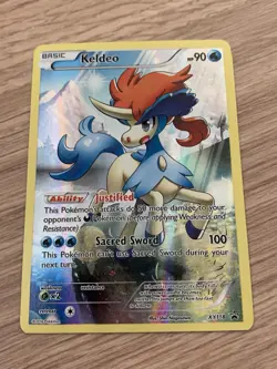 Pokemon Card - Keldeo XY118 - Black Star Promo Full Art Holo - Image 2