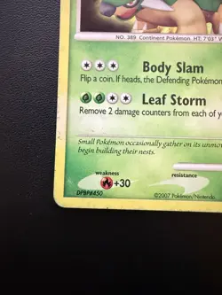 Pokemon TCG Torterra Holo Rare Card 17/130 Diamond and Pearl Base Set MP 17/130 - Image 5