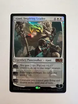 Ajani, Inspiring Leader - FOIL - MTG Core Set 2020 - NM - Image 1