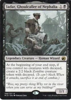 MTG: Innistrad: Midnight Hunt: Jadar, Ghoulcaller of Nephalia: LP Condition - Image 1
