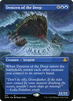 MTG Singles: Denizen of the Deep (Borderless) - Dominaria Remastered (DMR) - NM - Image 1