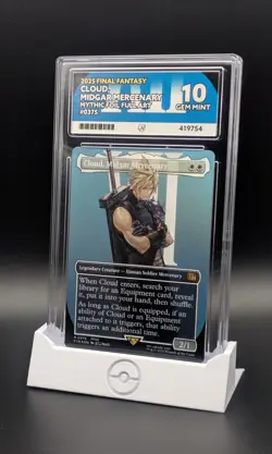 MTG Cloud, Midgar Mercenary 0375 -Mythic Foil Borderless - Ace Label Gem Mint 10 - Image 5