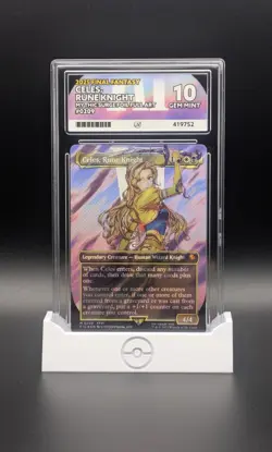 MTG Celes, Rune Knight - Mythic Surge Foil Borderless - Ace Label Gem Mint 10 - Image 2
