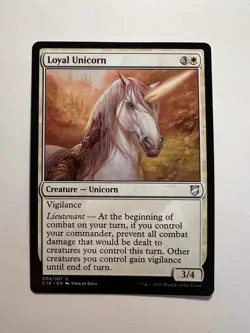 Loyal Unicorn - MTG Commander 2018 - NM - Image 1