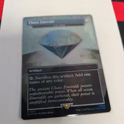 Chaos Emerald (7037) White Foil - Lotus Petal - Sonic Secret Lair - Magic MTG NM - Image 1