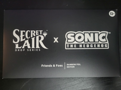 Secret Lair x Sonic: Friends & Foes Foil SEALED MTG In Hand - Image 1