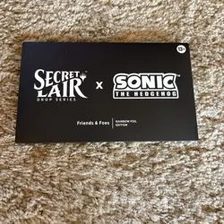 Secret Lair x Sonic: Friends & Foes Foil SEALED MTG In Hand - Image 1