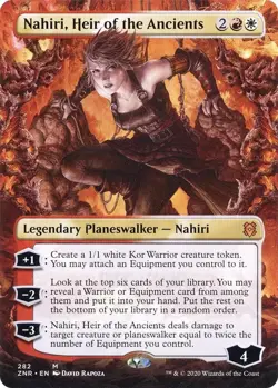 MTG Singles: Nahiri, Heir of the Ancients (Borderless) - Zendikar Rising - NM - Image 1