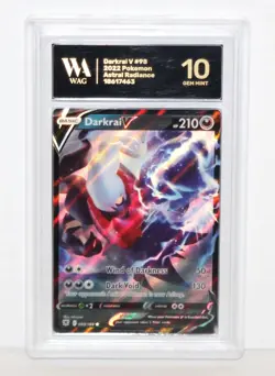 Pokemon 2022 Astral Radiance SWSH - Darkrai V #098/189 WAG Graded Gem Mint 10 - Image 1