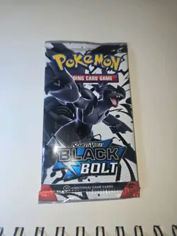 Pokemon Black Bolt Booster Pack Factory Sealed New English Scarlet & Violet X5 - Image 1