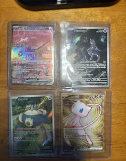 Pokemon 151 Promo Set; Mew SVP053, Mew ex 205/165, Mew-two SVP052, Snorlax 51 - Image 1