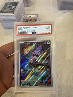2025 POKEMON JTG EN-JOURNEY TOGETHER ILLUSTRATION RARE #169 NOIBAT PSA 9 - Image 5