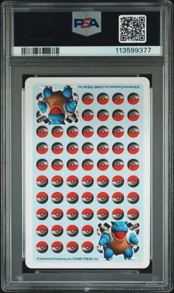 1998 POKEMON STADIUM BLUE VERSION PLAYING CARDS JACK OF HEARTS ODDISH PSA 10 - Image 2
