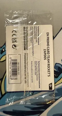Team Rocket's Zapdos 070/182 Destined Rivals Stamped Promo ASIA EXCLUSIVE SEALED - Image 2