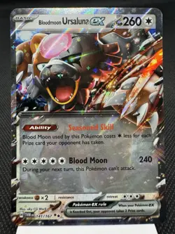 Bloodmoon Ursaluna ex 141/167 - Ultra Rare - Twilight Masquerade Pokemon Card NM - Image 1