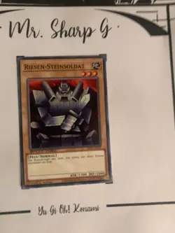 GIANT STONE SOLDIER - 1st MINTAGE SS04-DEA08 GERMAN Yu-Gi-Oh! CARD COMMON KONAMI - Image 2