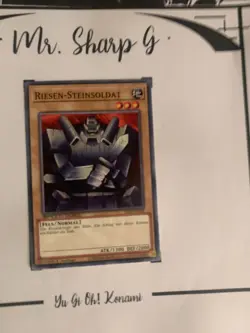 GIANT STONE SOLDIER - 1st MINTAGE SS04-DEA08 GERMAN Yu-Gi-Oh! CARD COMMON KONAMI - Image 8