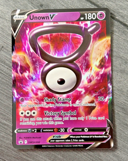 Unown V SWSH300 Black Star Promo Card Holo Pokemon TCG - Image 1