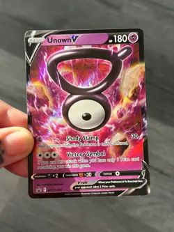 Unown V SWSH300 Black Star Promo Card Holo Pokemon TCG - Image 4