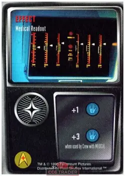 Star Trek The Card Game Medical Readout Near-Mint/NM Rare - Image 1