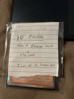 Pokemon 10 Mystery Holo & Rev Holo Rare Card Pack - Image 1
