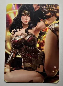 SEXY HEROINE WAIFU Wonder Woman DC PREMIUM ACG HOLOFOIL CARD NM - Image 2