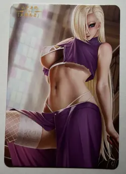 SEXY HEROINE WAIFU Ino Yamanaka NARUTO PREMIUM ACG HOLOFOIL CARD NM - Image 2